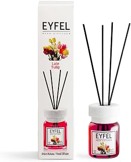 EYFEL Reed Diffusers for Home – Tulip Reed Diffuser Set 4.05 fl oz Oil Diffuser Sticks, Bathroom Diffuser, Home Fragrances, Scented Sticks, Home Décor
