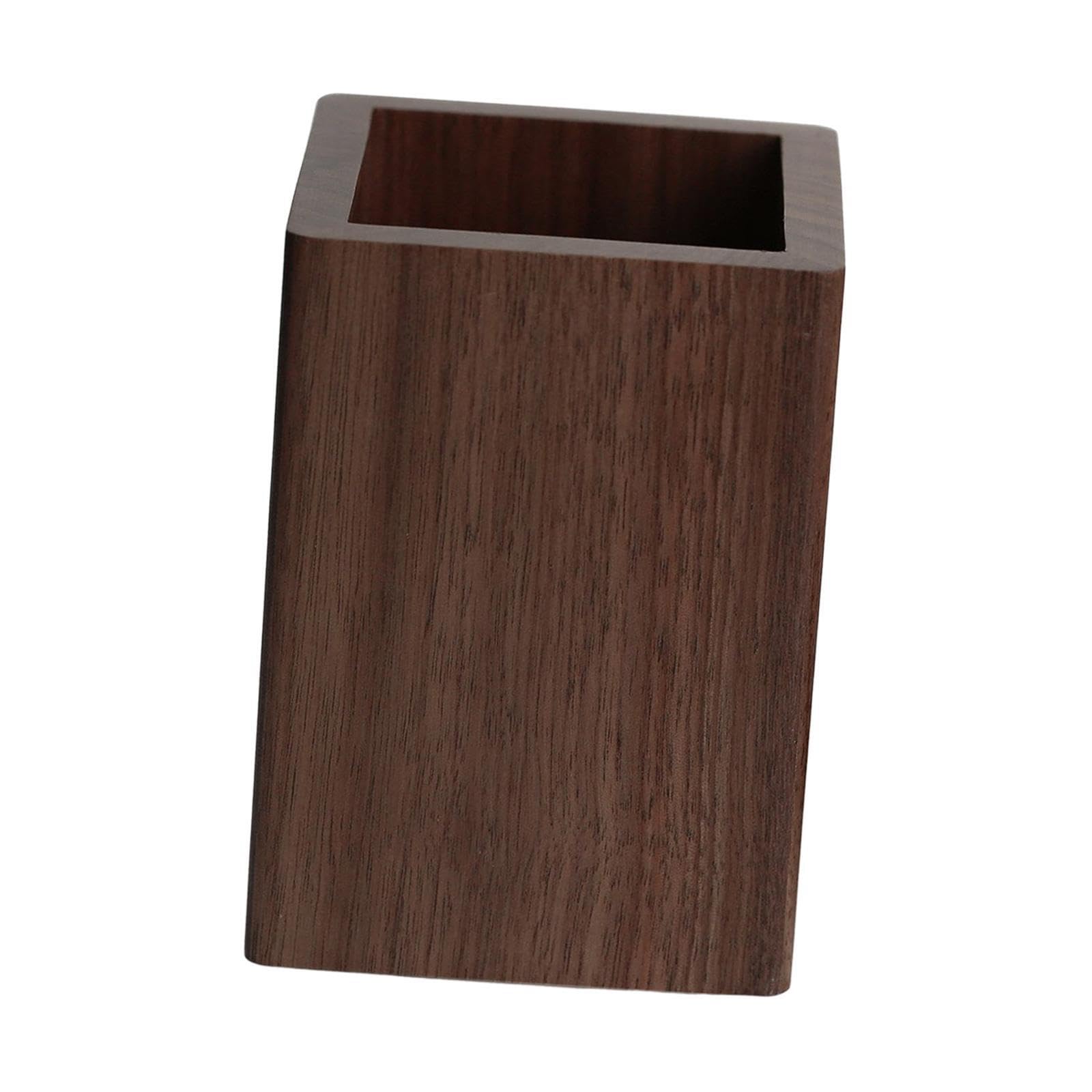 YIXANNX Store Brushes Pens And Markers Neatly With Wooden Pen Holder Makeup Brush Organizer Light In Weight And Environmentally Friendly. Is Easy To Clean.