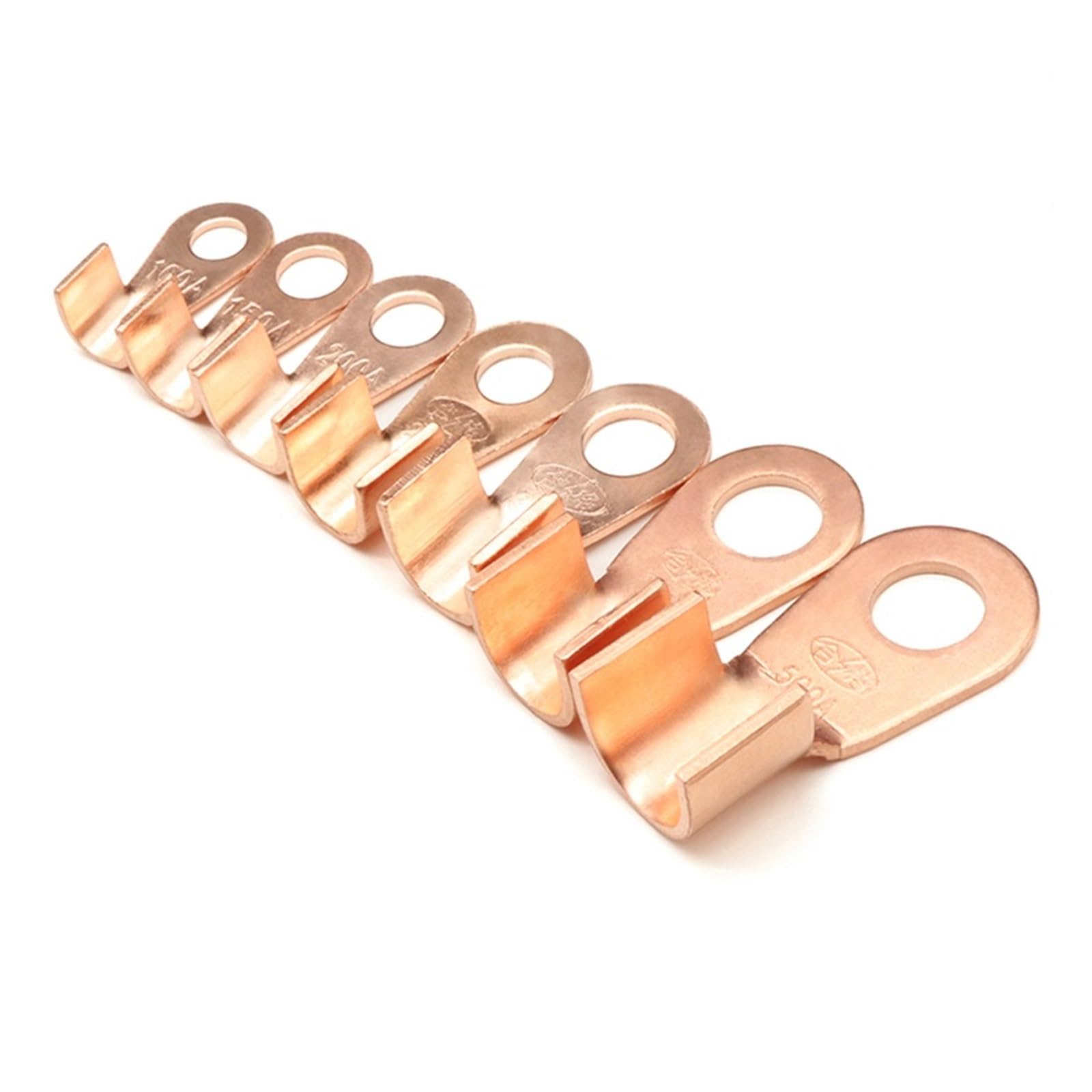 Terminal OT 100A de cobre abierto para crimpado de cables de batería en automoción