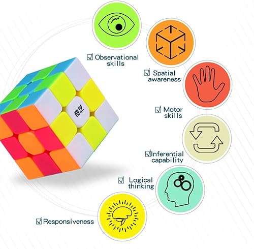 Miniatura 3 de Bukefuno QY Warrior S 3x3 rompecabezas sin calcomanías Cubo QY Warrior S 3x3 cubo de velocidad