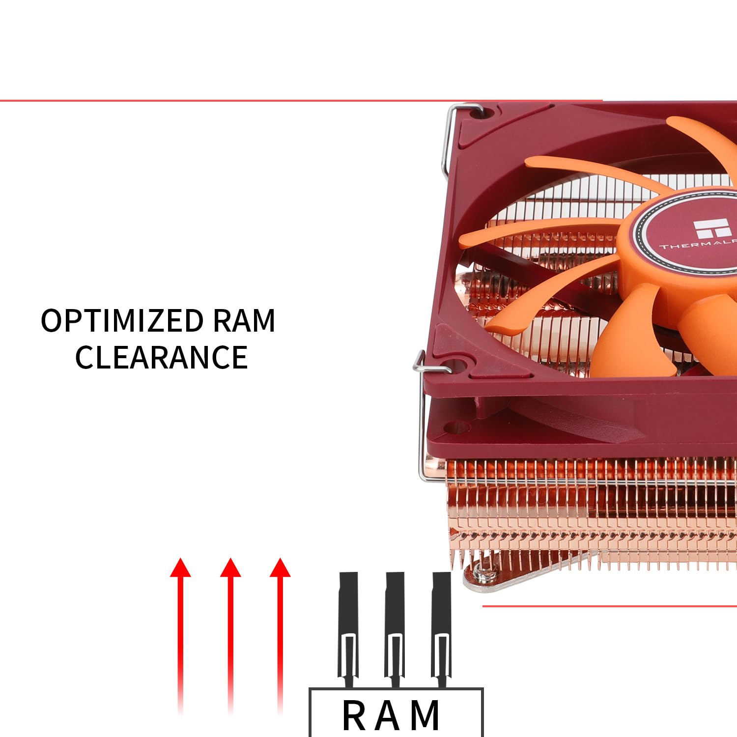 TR AXP90-X47 - Enfriador de CPU (47 mm, ventilador PWM TL-9015R Slin, tecnología AGHP, para AMD AM4, Intel 1150, 1151, 1155, 1156 y 1200)