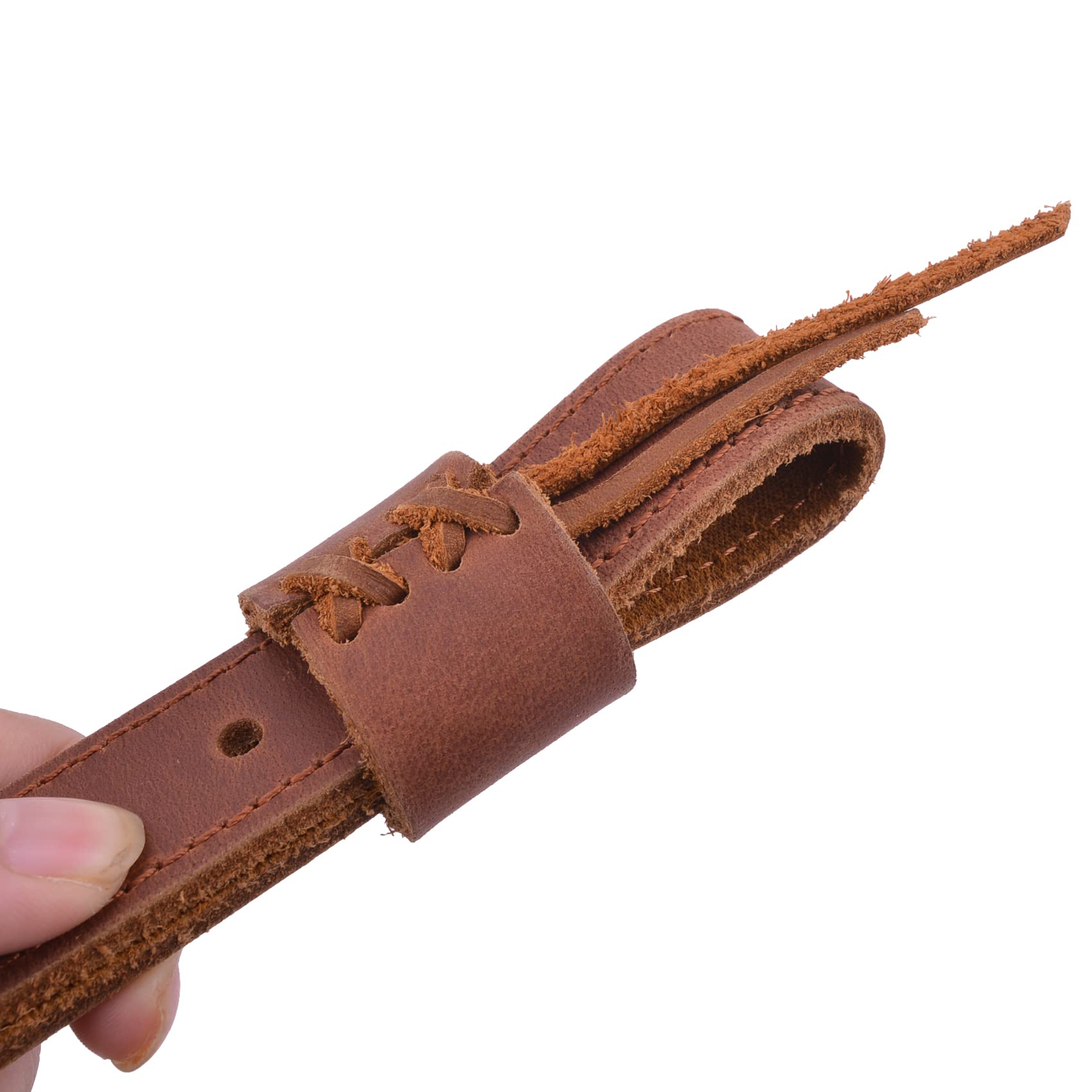 Leder Gewehrriemen Verstellbarer Jagdgewehrriemen 1“ Breite mit Drehgelenken