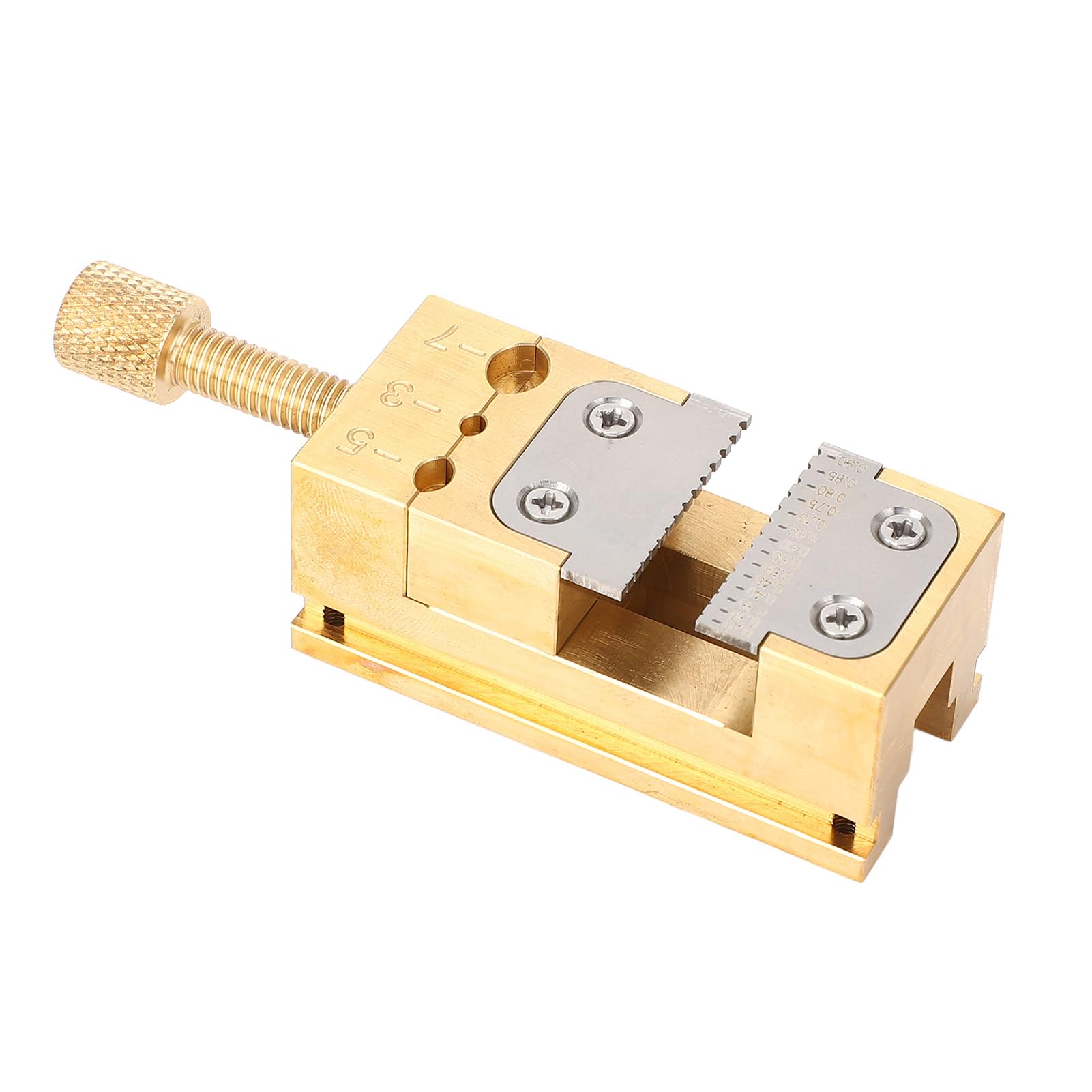 Demeras Supporto per Lancette dell'orologio, Morsa da Banco Resistente all'usura Apertura 0,2-0,9 Mm per Riparazione Orologio da Polso