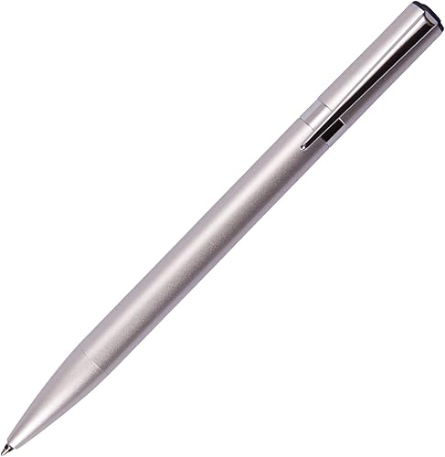Tombow 55110 ZOOM L105 - Bolígrafo plateado, paquete de 1. Diseño delgado y cónico para una escritura cómoda y diaria