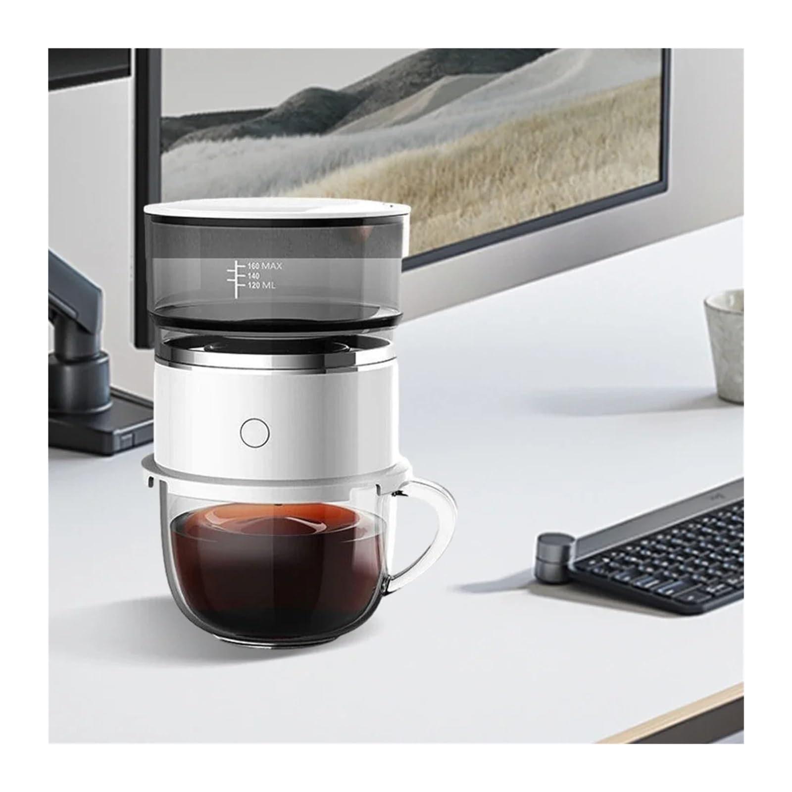 Macchina da Caffè Espresso Portatile, Macchina for caffè automatica a goccia, macchina for caffè espresso portatile a pressione manuale, perfetta for viaggi, campeggio, casa e ufficio. per viaggi, cam
