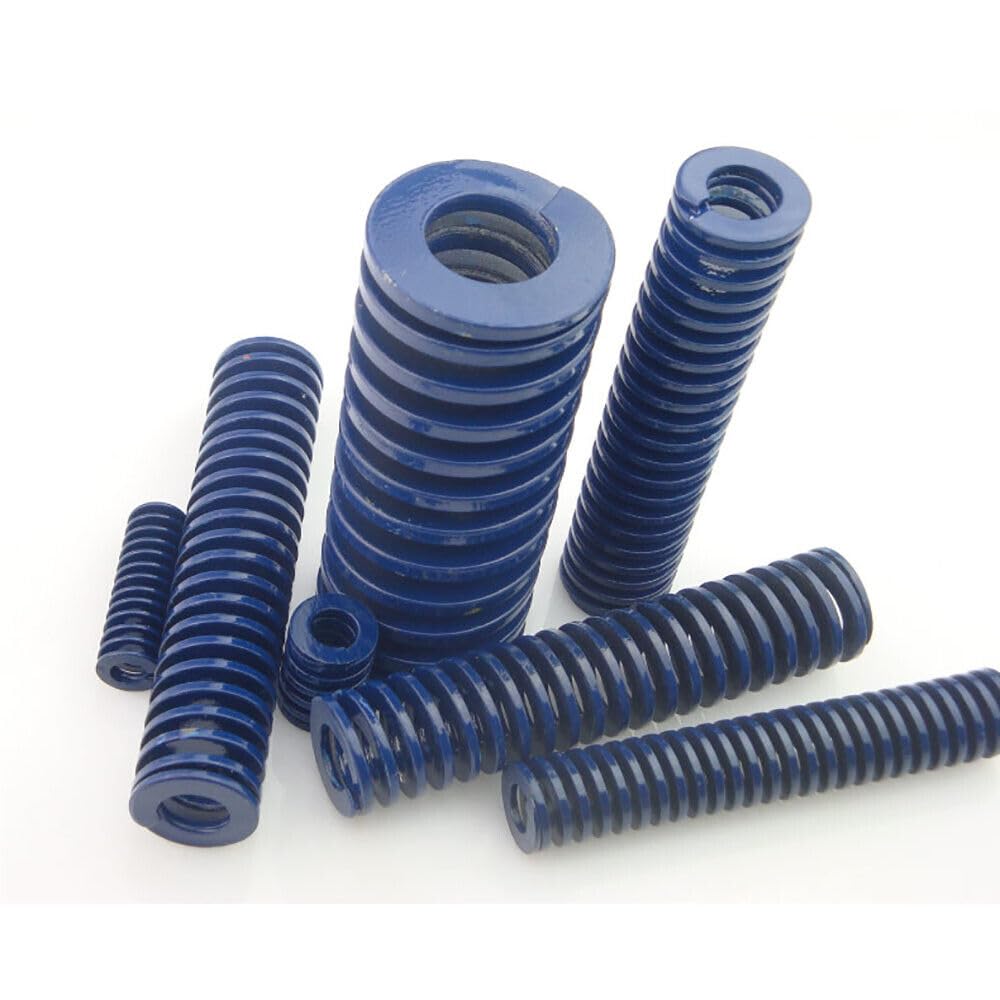 Molle a compressione blu personalizzabili - Diametro esterno 8-12 mm, lunghezza 15-100 mm, acciaio for molle, perfette for varie applicazioni(16pcsx12x6x100mm)