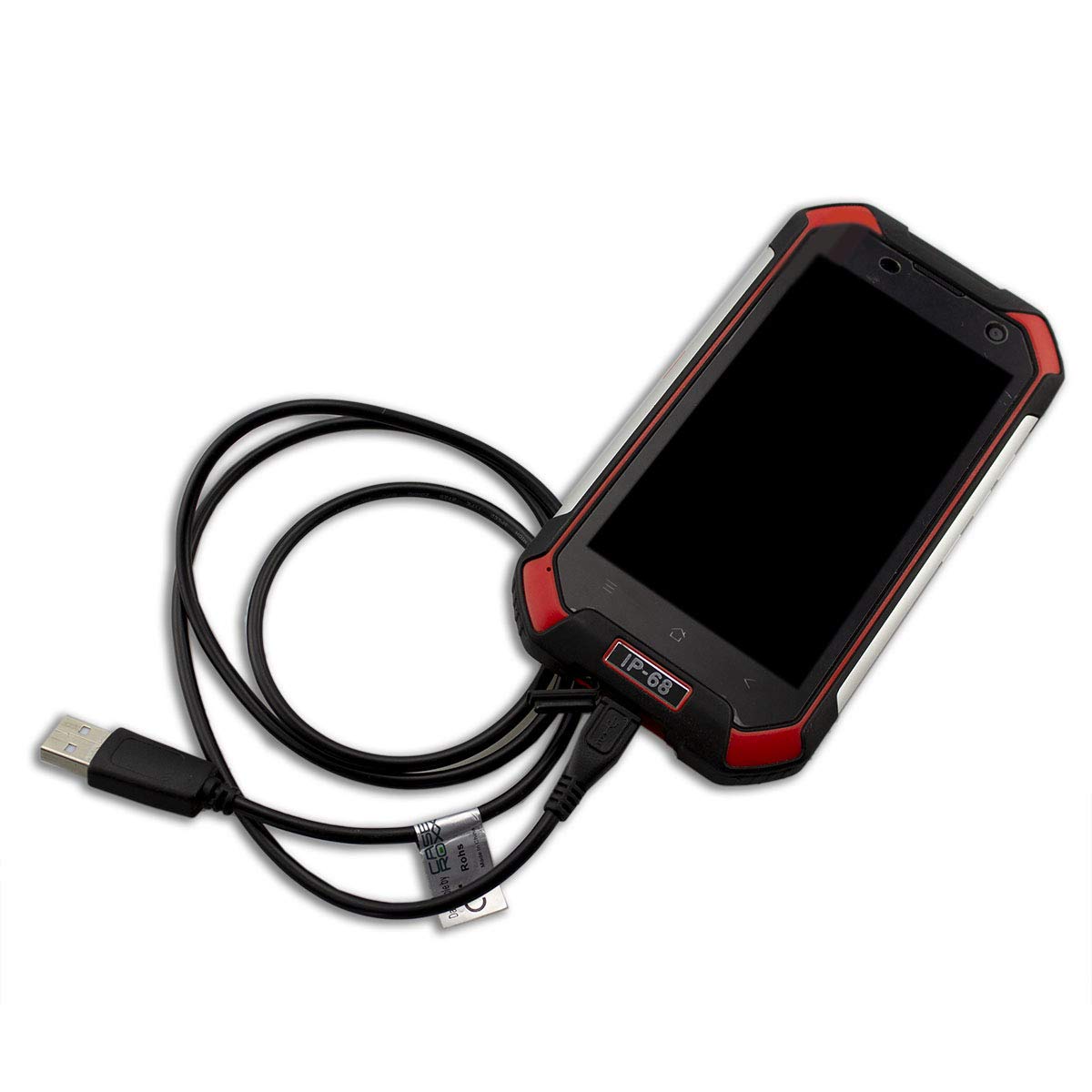 Caseroxx Cavo USB Micro B Per Blackview BV6000, Cavo Dati E Ricarica Da 1 Metro, Nero, Per Sincronizzazione PC E Ricarica - 4