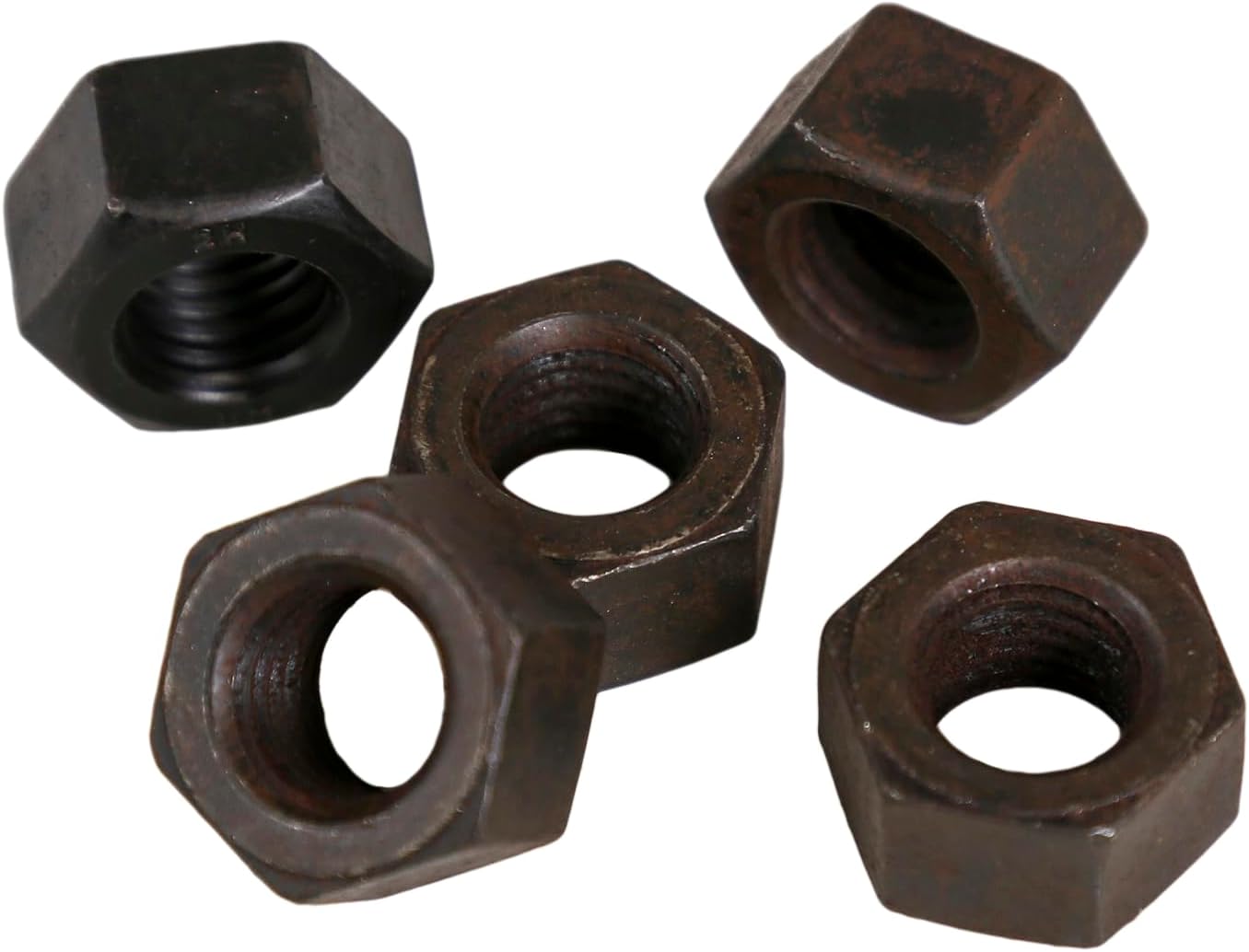 1-1/4"-7 Heavy Hex Nut, A194 Grade 2H - Plain Finish [Pack of 5]