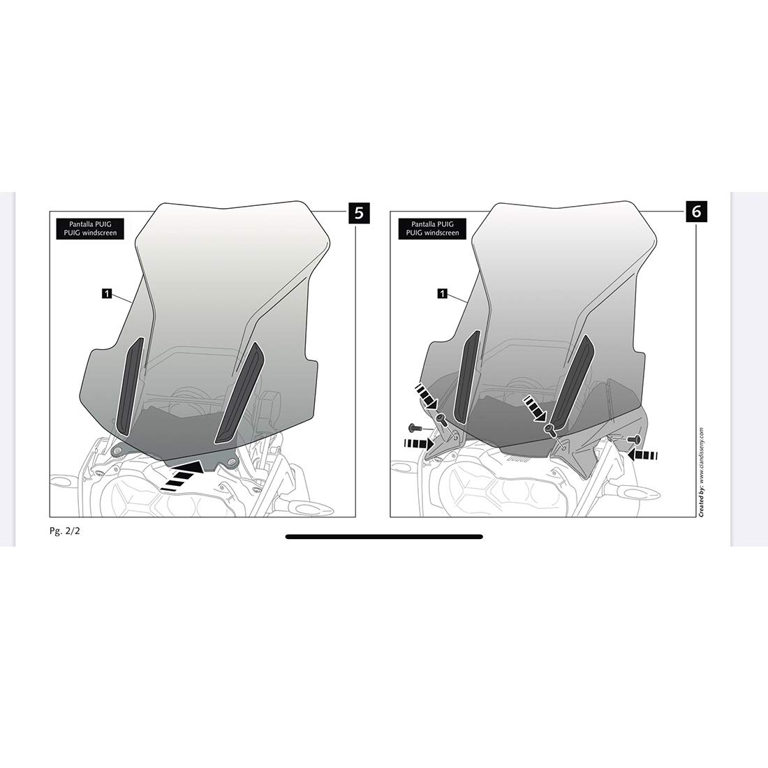 Déflecteurs de Pare-Brise de Moto pour R1200GS LC 13-18 / R1200 GS LC ADV 14-18 / R1250GS 18-19 / R1250GS Adventure 2019