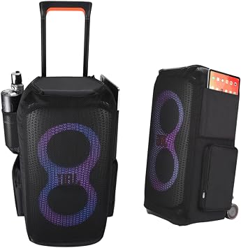 Outdoor KTV Speaker Cover for JBL PartyBox Stage 320 Wireless Speaker Portable Microphone Audio Cable Large Capacity Storage,Multifunctional Protect Case for JBL PartyBox 320 Case