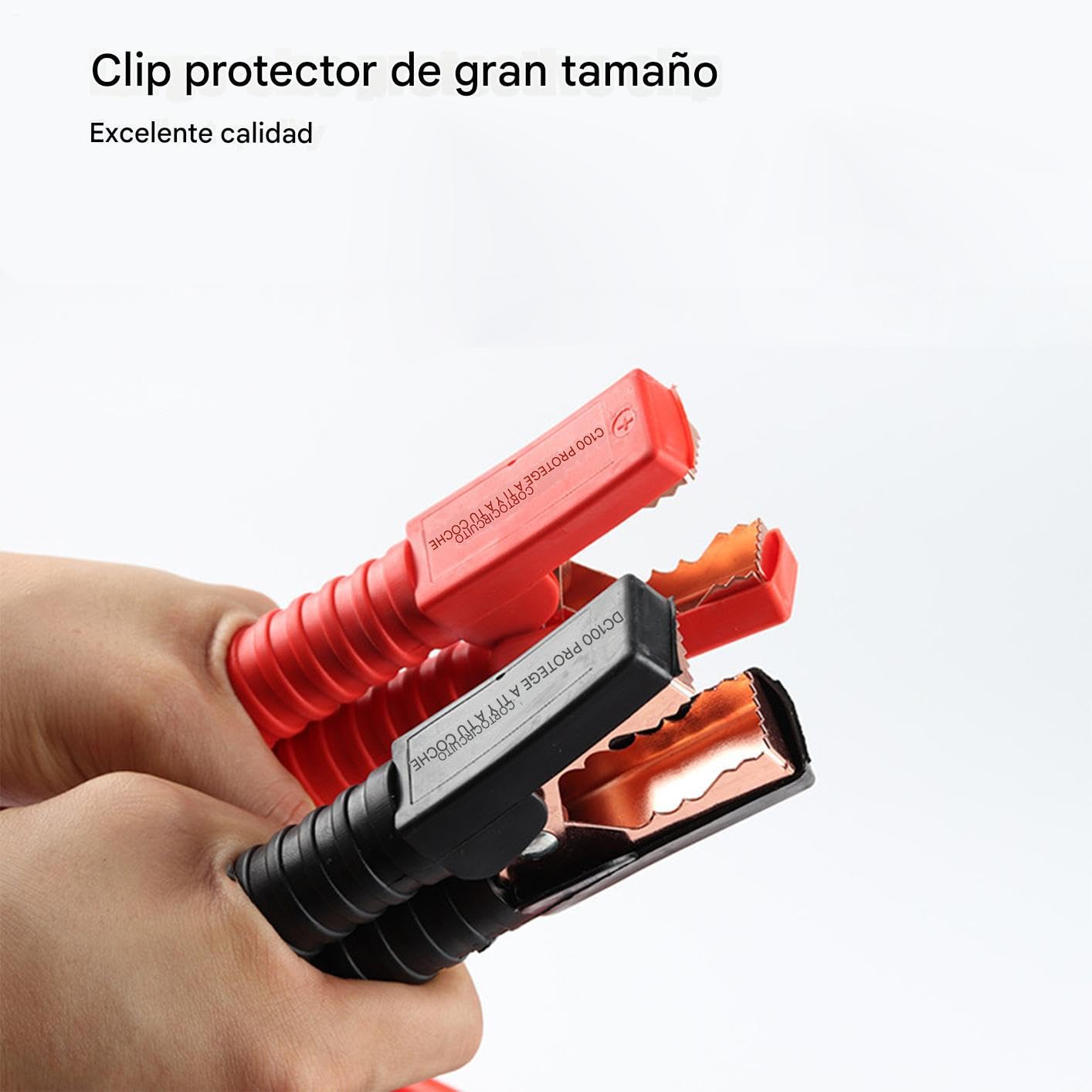 Genérico Cables de Arranque 2000A 3 Metros/4 Metros Portátil Rápido | Cables De Arranque Para Batería De Coche Motocicleta Cortacésped Bicicleta Eléctrica