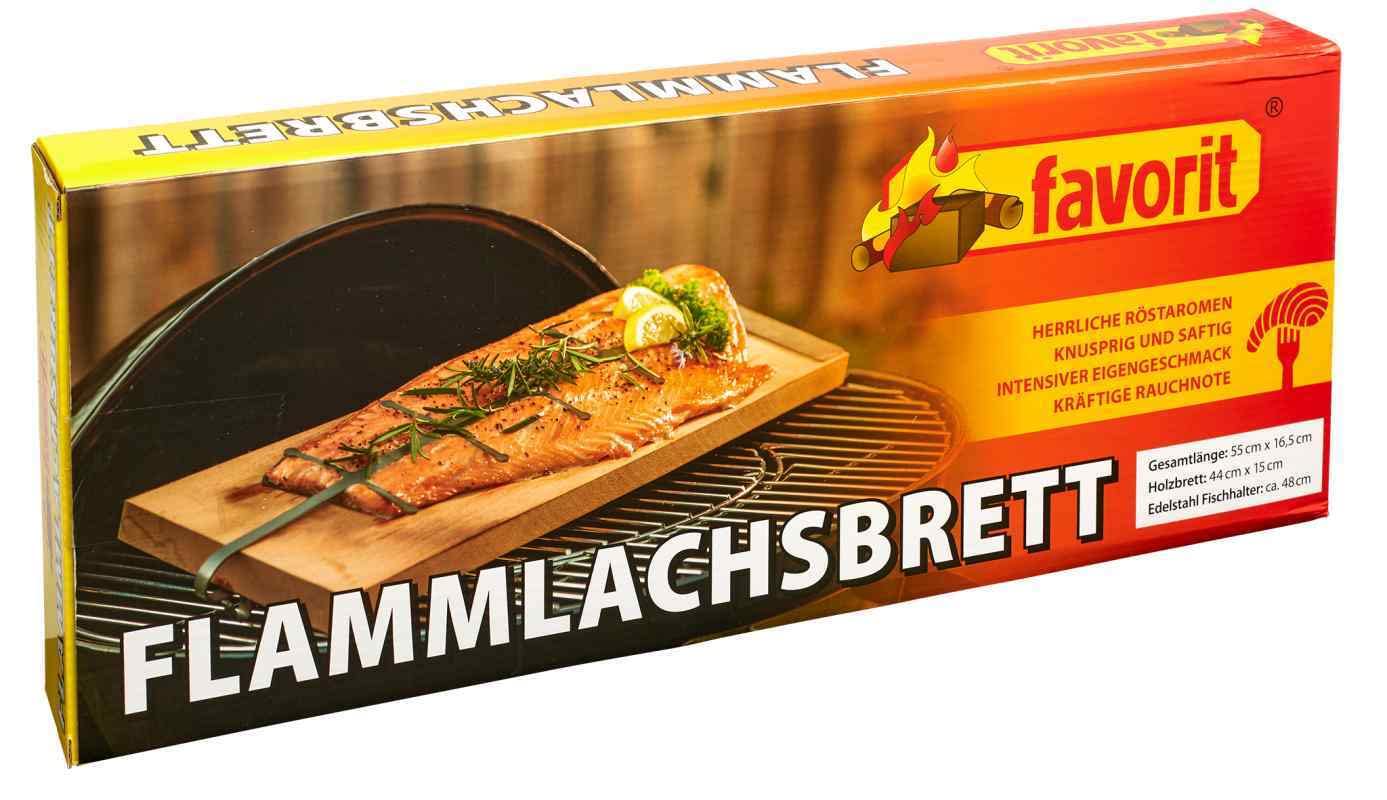 Favorit Flammlachsbrett 55 x 16,5 cm Grillwerkzeug-Set