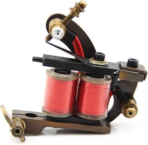 Miniatura 5 de Tatuaje Machine Gun CNC tallada latón para 12 Wrap Coils shader Fuente Belleza Cuidado del Cuerpo