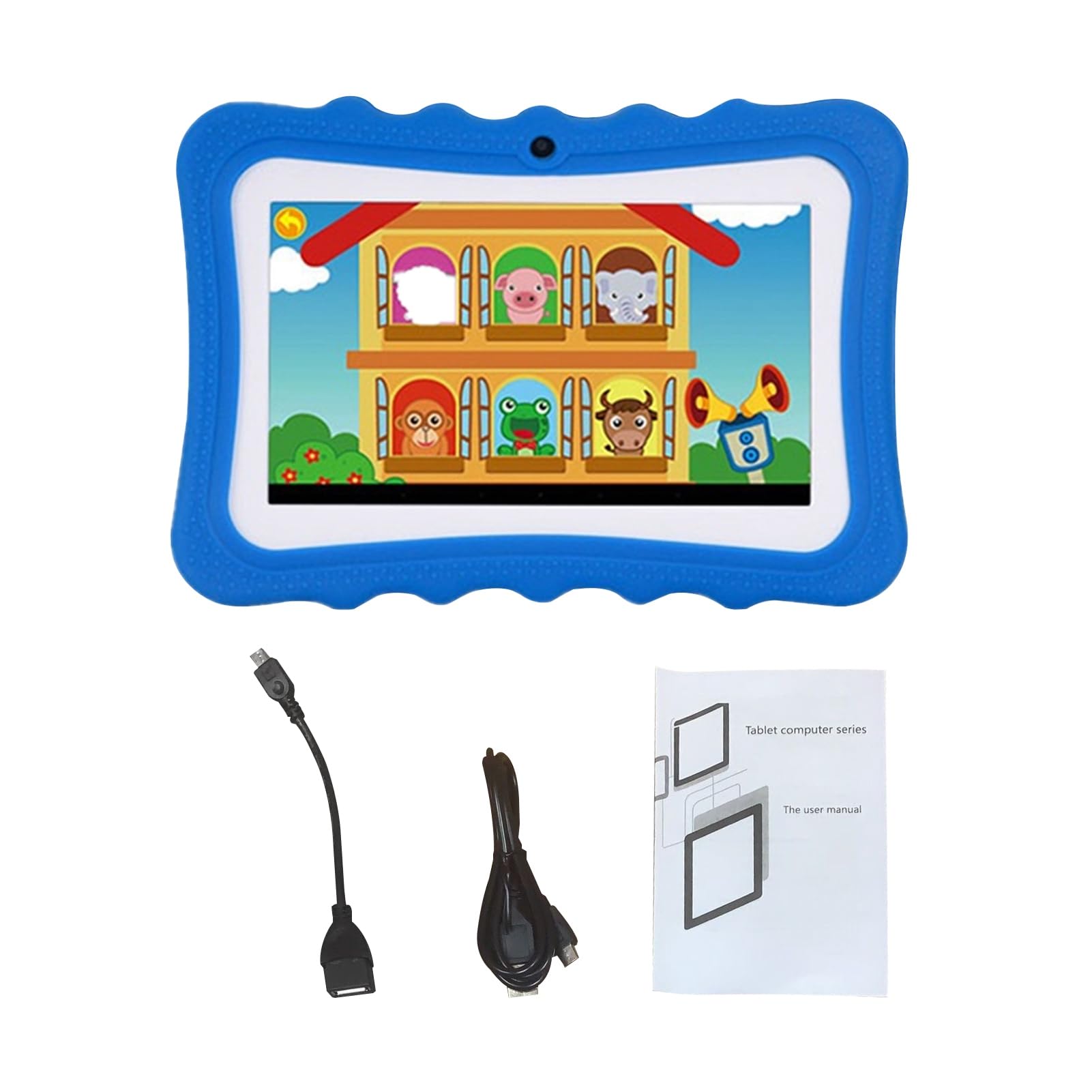 Tablet dla dzieci 7-calowy ekran podwójny aparat Android czterordzeniowy wersja WiFi edukacyjna maszyna do wczesnej nauki dla małych dzieci