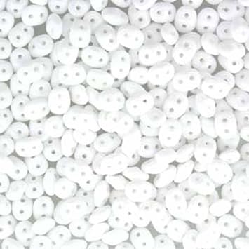 Matubo SuperDuo Beads 2.5x5mm-Chalk-22.5 Gram Tube