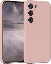EAZY CASE - Silikonhülle für Galaxy S23 Hülle Silikon Case Rosa weich stoßfeste Handyhülle Schutzhülle mit Kameraschutz Dünn Premium Schutz Cover TPU Phone Bumper in Pastell Altrosa Matt