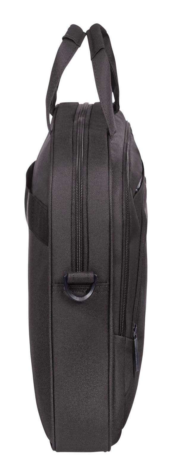 American Tourister AT Work - Borsa per laptop 15.6 pollici, 42 cm, 15 L, Nero/Arancione (Black/Orange)