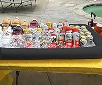 Vista 4 de Barras de servir inflables para bufé de hielo, bandejas para servir ensaladas, soporte para bebidas y alimentos, contenedores refrigerantes