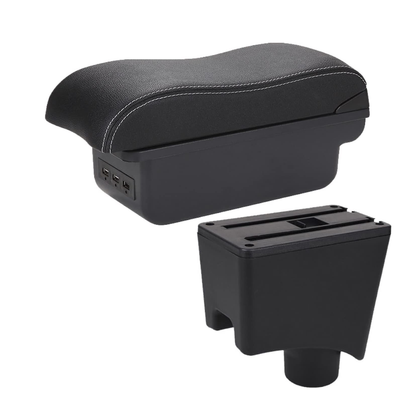 GTDTKGANAK Storage Box For Dacia For Sandero For Logan 2 Center Console Armrest Storage For Box(B3 3usb)