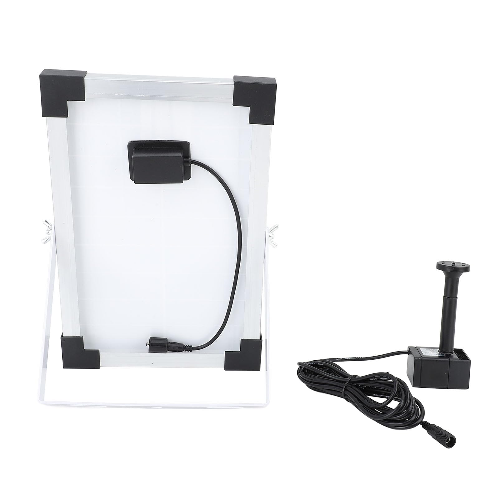 Kit Pompa Acqua Solare, Pompa per Fontana Ad Energia Solare, Pompa per Fontana con Portata da 150 Cm, Portata 200 L/h, per Vasca per Uccelli, Giardino, Cortile, Piscina, Acquario
