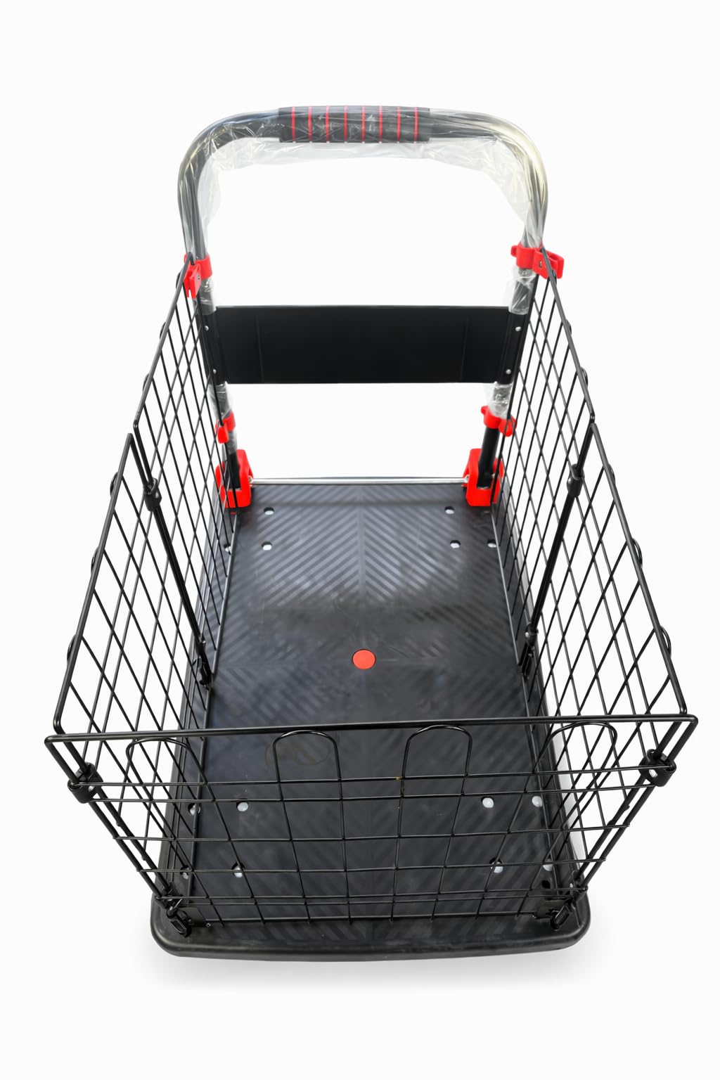 Amazon.co.jp: カゴ台車 耐荷重500kg 90×60cm ブレーキ付き 折りたたみ 