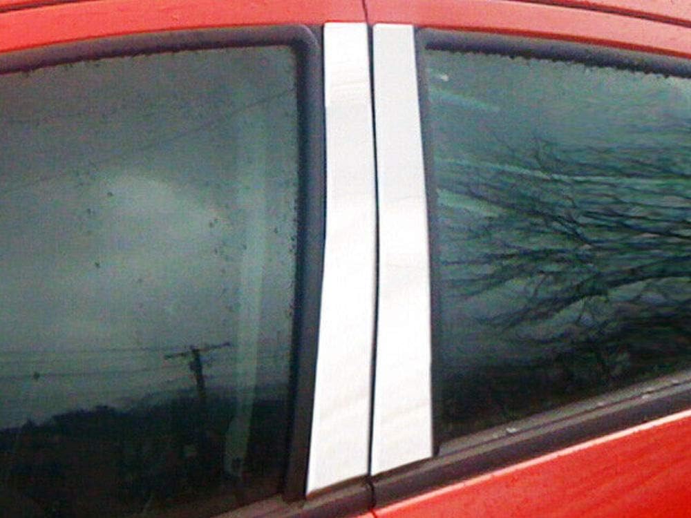 QAA is Compatible with 2013-2015 Chevrolet Spark 4 Piece Stainless Pillar Post Trim PP53110