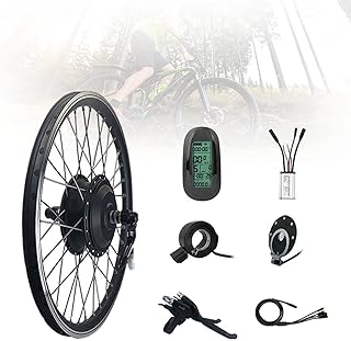 E bike kit,48V 250W 16"/20"/24"/26"/27.5"/28"/700C Front Wheel Electric Bicycle Conversion Motor Kit,Waterproof ebike conversion Kit,with Brushless Gearless Hub Motor with KT-LCD6
