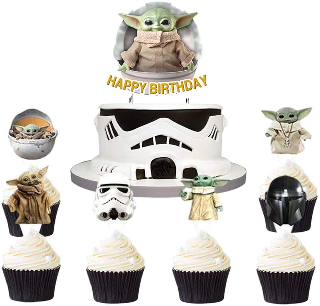 Buy 25 pcs Star Wars Cake Toppers, Star Wars theme Party Supplies, Star