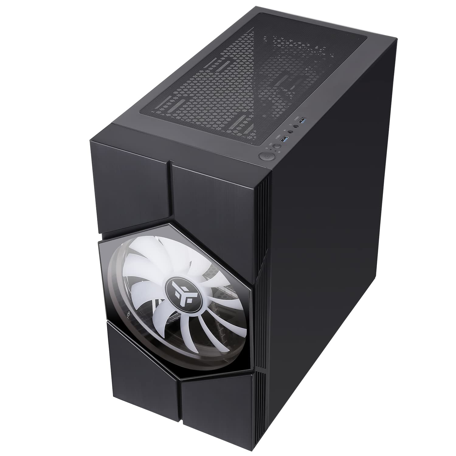 Itek Case VORTEX Gaming Mini Tower, mATX, 20 cm e 12 cm ARGB Fan, 2xUSB3, Pannello Laterale in Vetro Temperato