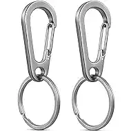 304 Stainless Steel Keychain, Quick Release Heavy Duty Carabiner Clip for Home, Motorcycle, Car Key Chain Rings