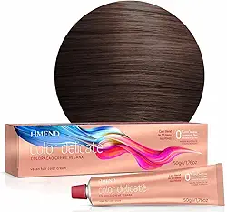 Coloração Amend Color Delicaté, 50g, Livre De Gluten, Parabenos E Óleo Mineral, Livre De Ppd* E Amônia, Hipoalergênica E Demartologicamente Testada, Proteção Contra O Ressecamento, Nutrição Avançada E Controle Do Frizz (6.7 Louro Escuro Marrom Chocolate)