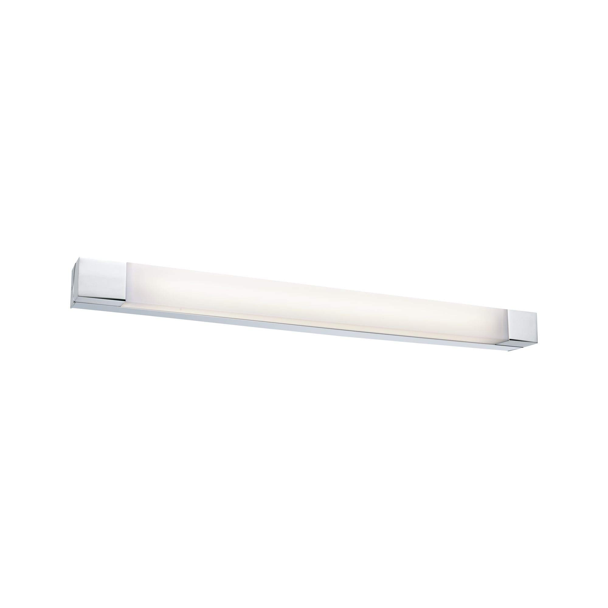 Paulmann 79715 Luminaria de techo LED, luminaria espejo Quasar incl. 1x10,5 W IP44 lámpara techo, cromo, blanco, metal, acrílico, salón/pasillo 3000 K