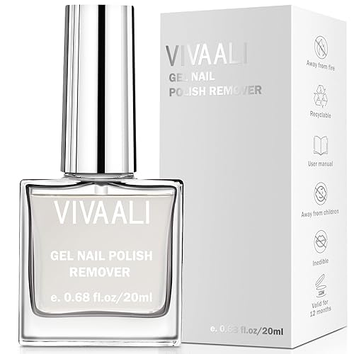 Removedor de esmalte en gel, 0.68 onzas0.7 fl oz, removedor rápido para remojar el esmalte de uñas en 3 5 minutos, elimina el gel de esmalte, no
