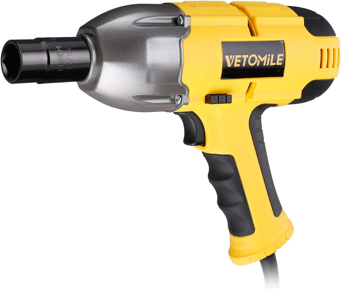 T01 Electric Impact Wrench 1/2 Inch 120V High Torque Tool Kit with 2 Sockets and Portable Carry Case