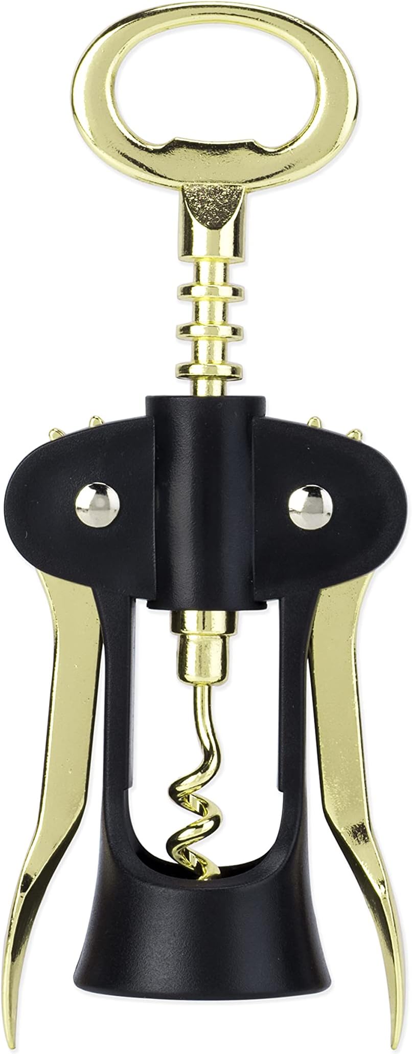 True Flyboy: Winged Corkscrew in Gold & Black, One Size, Multi Colored