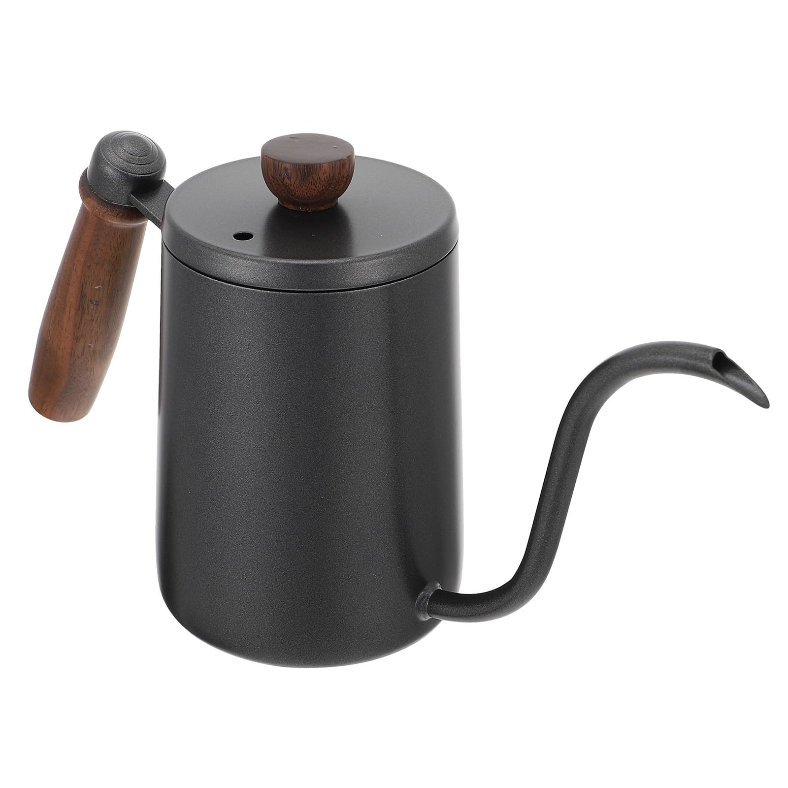 Bollitore Caffè Tipo Collo D’oca in Acciaio Inox 600ml Nero