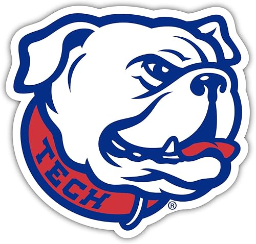 R and R Imports Louisiana Tech Bulldogs - Calcomanía de vinilo (12 pulgadas)