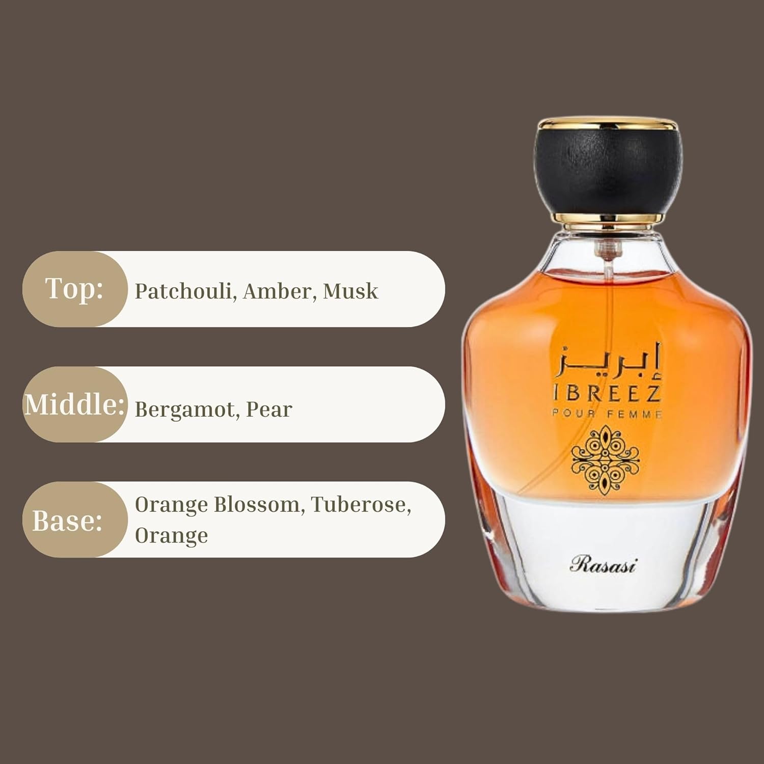 RASASI Ibreez Eau De Parfum For Women Spray 100ML (3.38 OZ) Arabian Perfume For Women Refreshing, Floral And Captivating Fragrance, Long Lasting Perfume For Women, Luxurious Feminine Scent