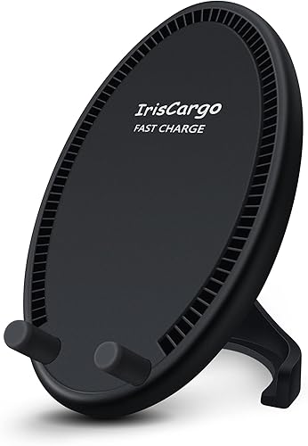 Iriscargo Cargador inalámbrico soporte de carga inalámbrica Qi de 10 W para iPhone14 13 12 11 Pro XR XS X Plus para Samsung Galaxy S21 Note 20 10
