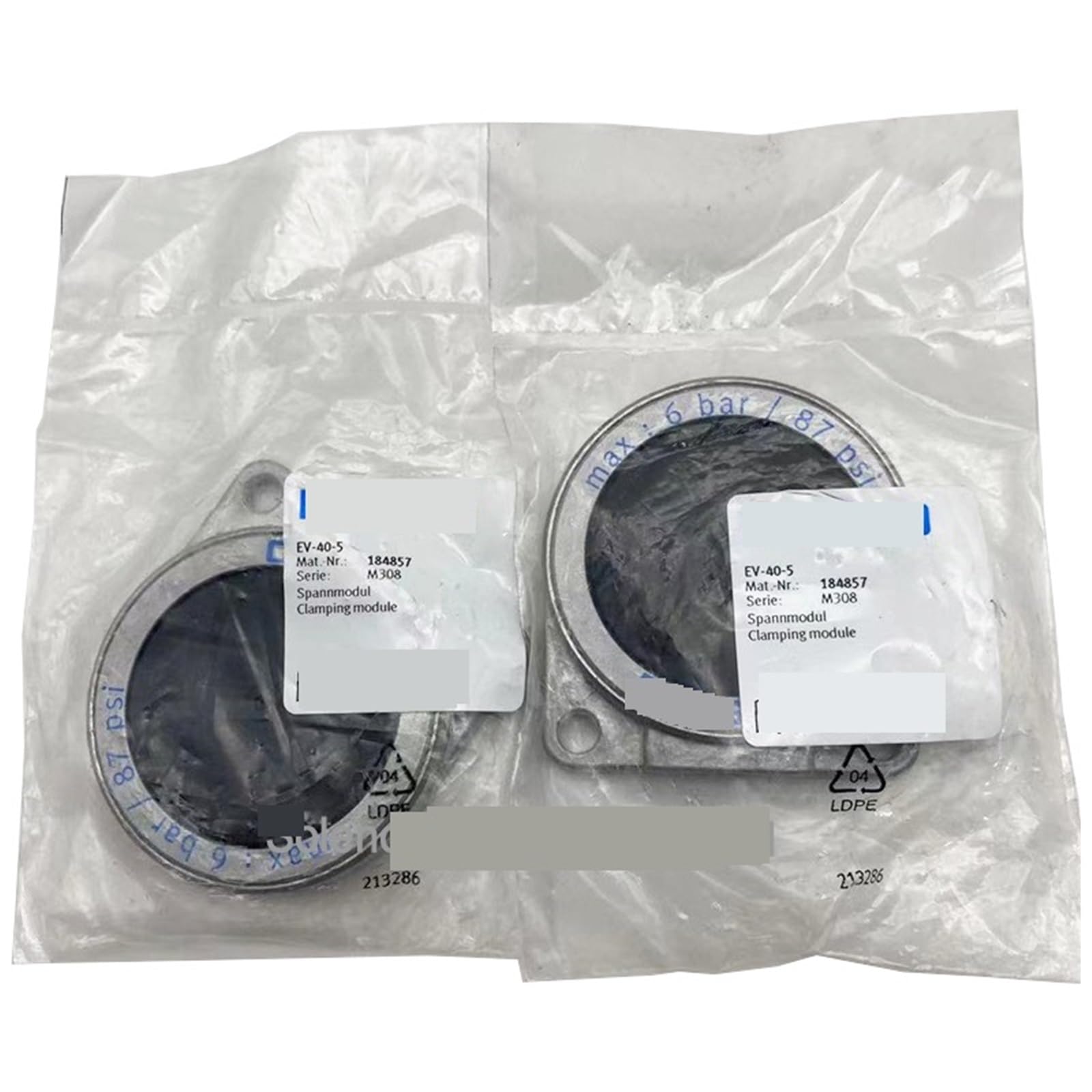 Caauyxzw Ev-40-5 184857 1Pcs Ev-50-5 184858 Circular Diaphragm Clamp Cylinder(Ev-40-5 184857)