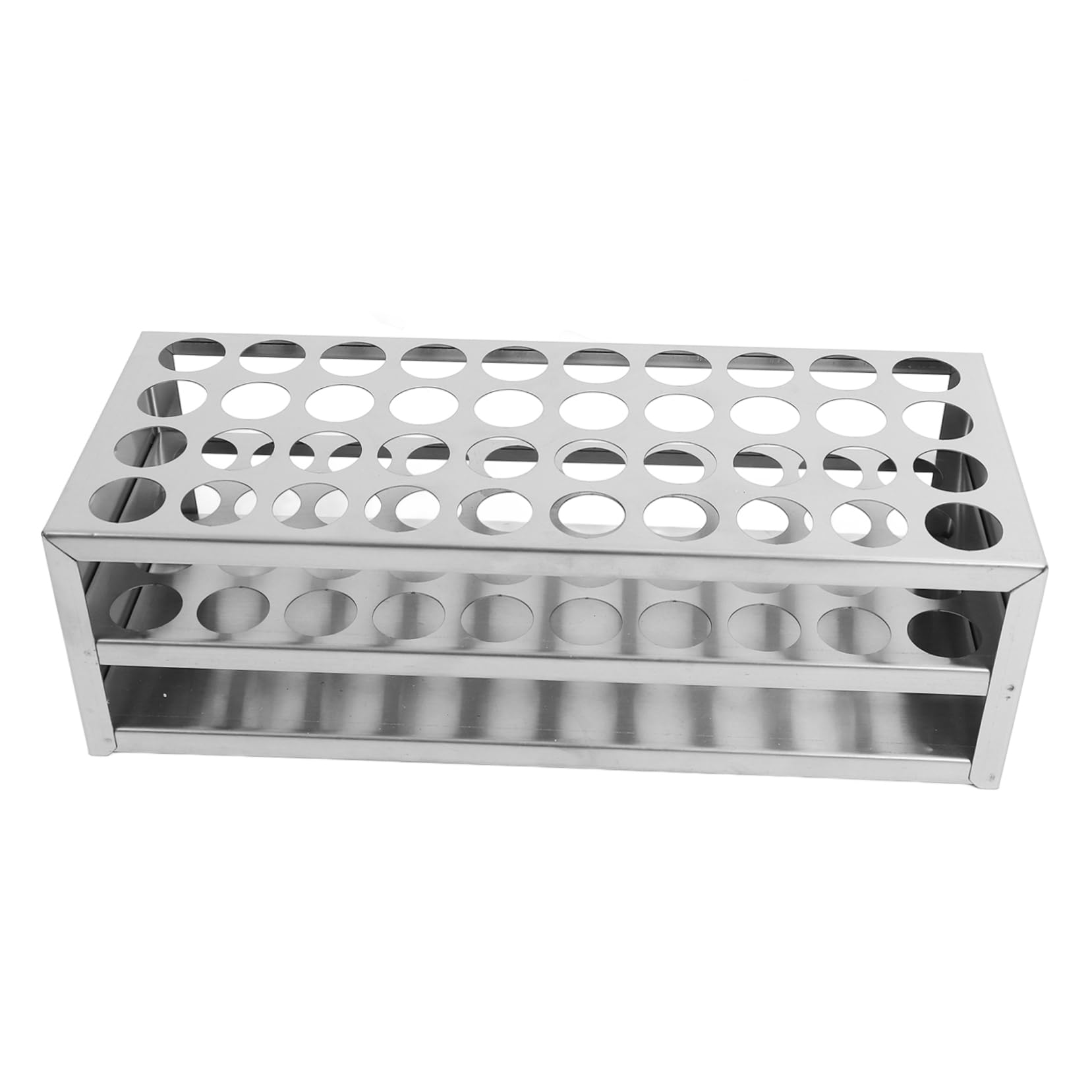 ULTECHNOVO 4piezas Soporte Para Tubos De Ensayo De Ranuras Gradilla De Inoxidable Resistente Para Tubos De Rack Versátil y Fácil De Montar Para Laboratorios y Análisis Experimentales