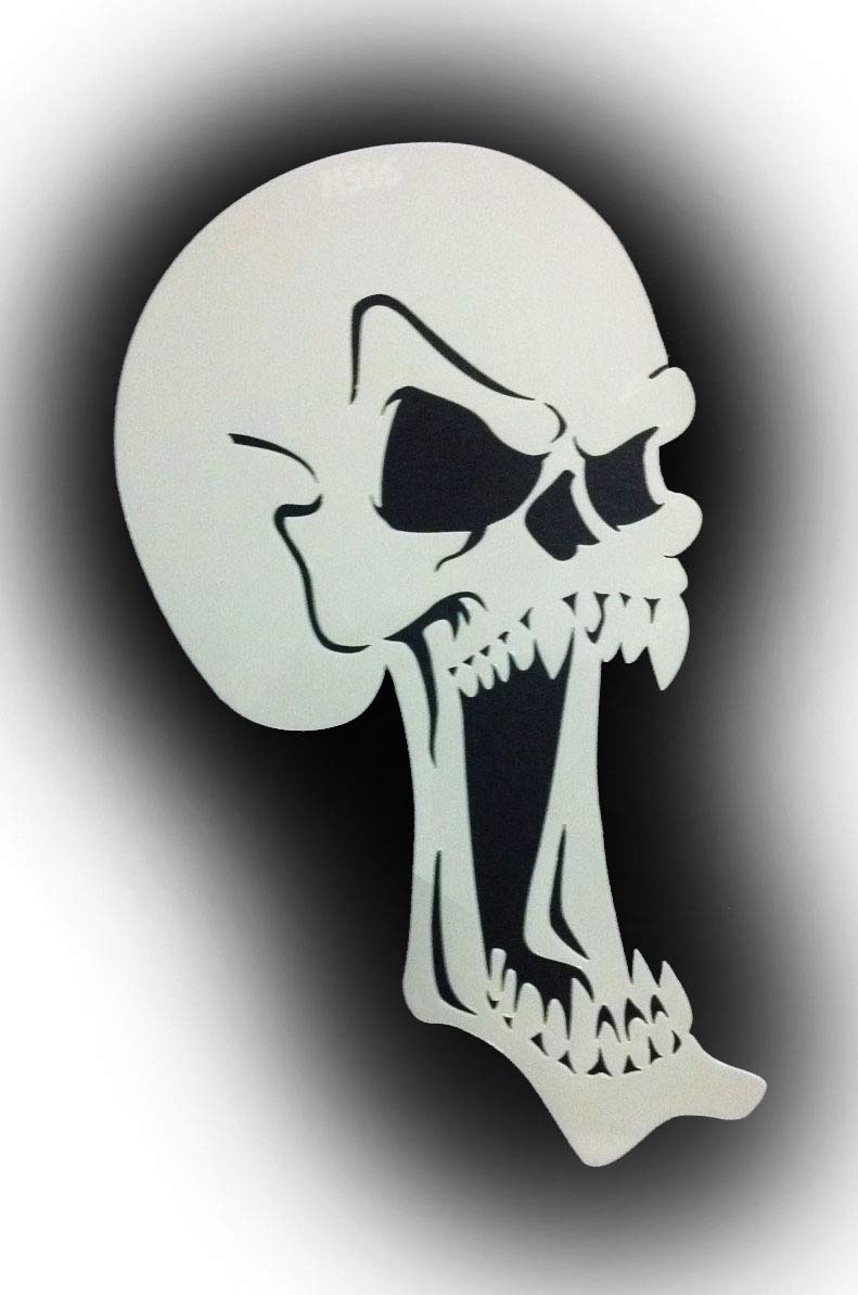 Airbrush Stencil SCREAMERS Skull Skull NS06 by Richard Markham