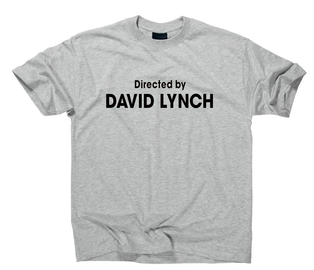 Styletex23 Men's Grey Directed By David Lynch T-Shirt, M,