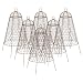 BestNest Set of Six Panacea Rustic Wire Garden Cloches, 20" H Each