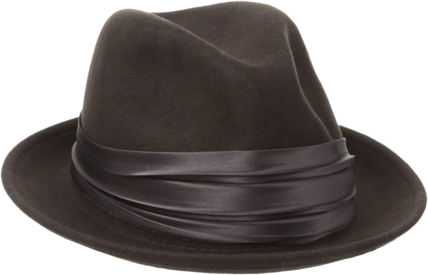 Men's Crushable Wool Felt Snap Brim Fedora Hat