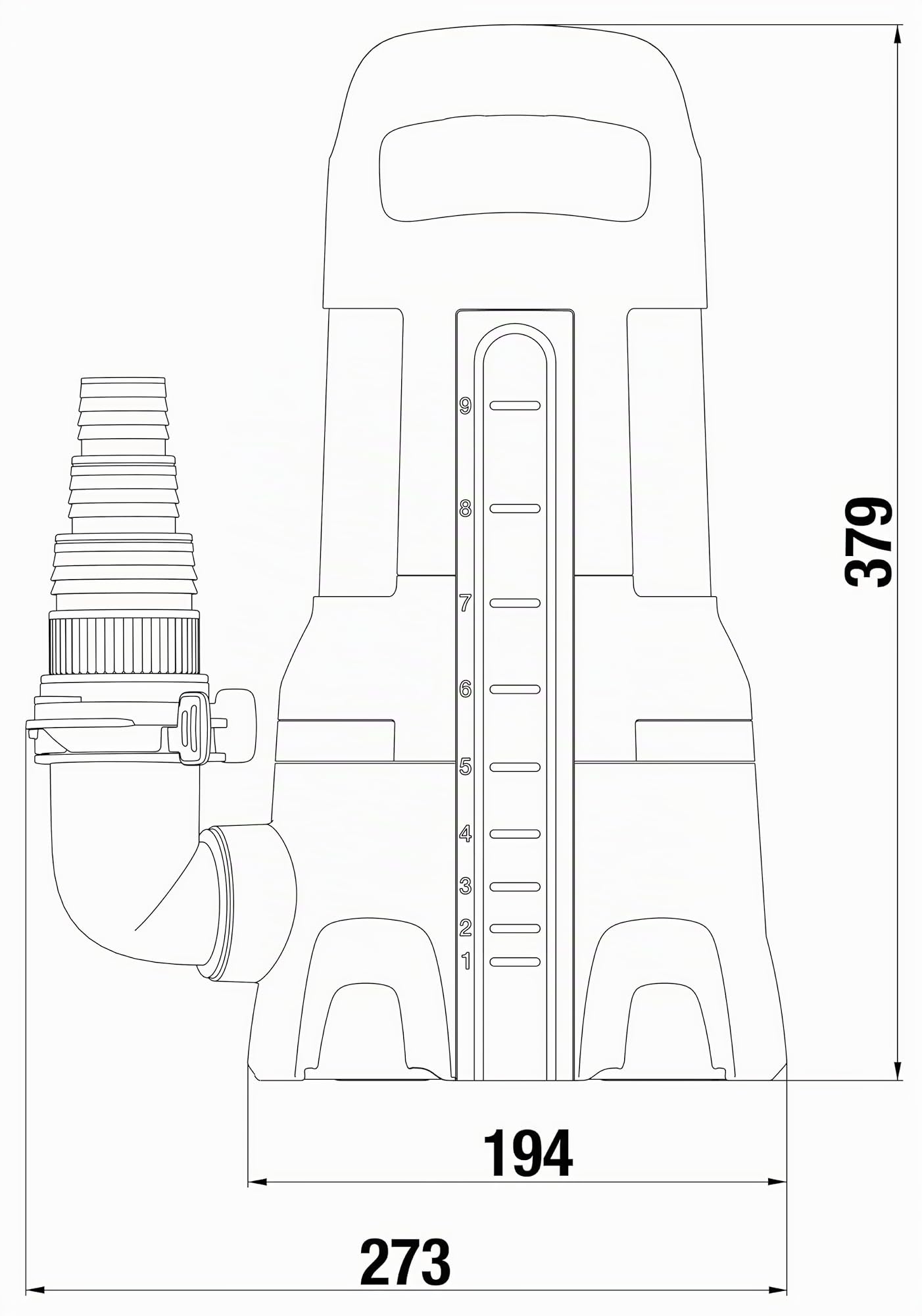 Bomba sum. aguas residuales 20000 aquasensor Gardena: bomba sum. con un caudal de 20 000 l/h, para partículas de suciedad de hasta 35 mm, innovador Aquasensor, 750 W (09044-20)