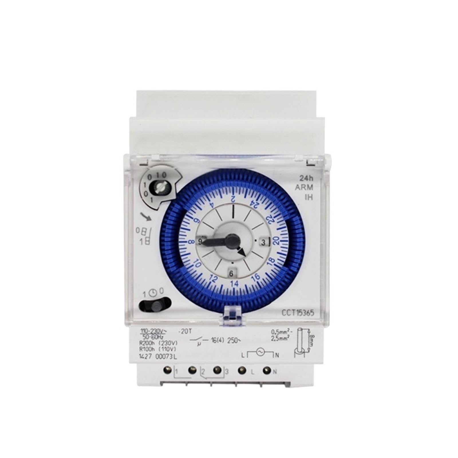 Temporizador SUL181D con Interruptor de Control de Tiempo semanal mecánico analógico de 220 V, Ajuste de 15 Minutos, riel DIN, Apagado automático de 24 Horas