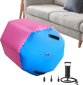 Air Roller Gymnastics Barrel - Soft | Tumbling Gymnastics Equipment for Fitness Training, Yoga, Home & Gym | Indoor & Outdoor Practice for Kids, Teens, Adults Exercise