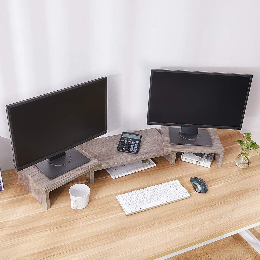 Buy SUPERJARE Large Monitor Stand Riser, Adjustable Screen Stand for