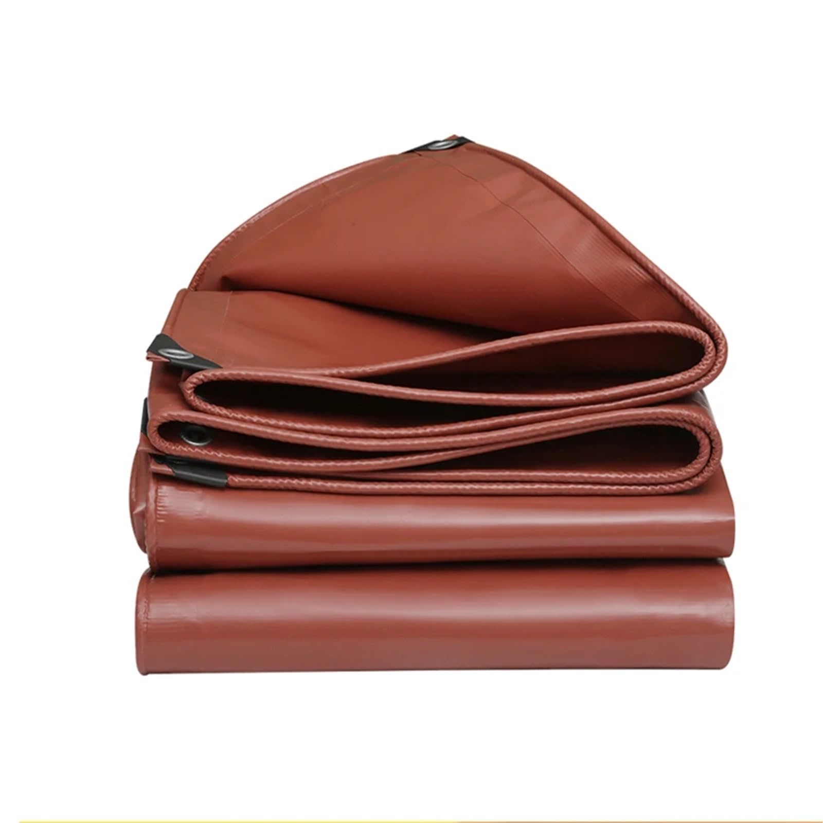 GJZQDKX Premium Heavy Duty Waterproof Tarp 500GSM PVCKnife Cloth Groundsheet for Camping Gazebos Canopies Awnings Shade Sails Shed Cover (Coffee 3x3m)